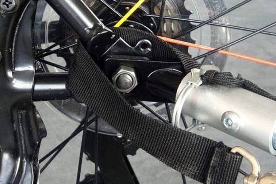 tiggo fahrradkupplung mit sicherheitsschlaufe