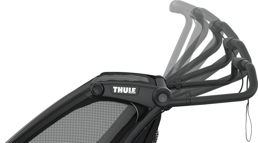 thule _chariot_ sport 1 verstellbarer schiebebügel