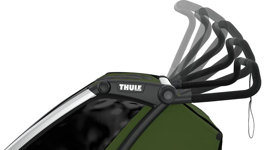 Thule Chariot Cab 2 thule chariot cab 2 verstellbarer schiebebügel
