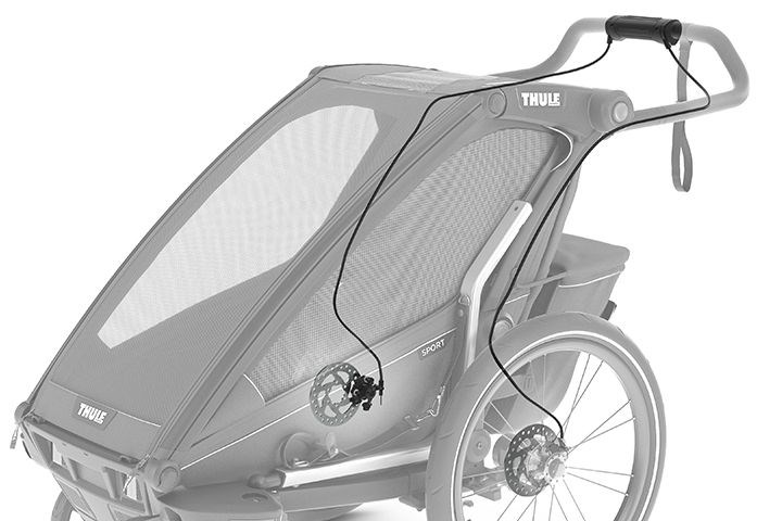 thule chariot sport 2 _handbremse