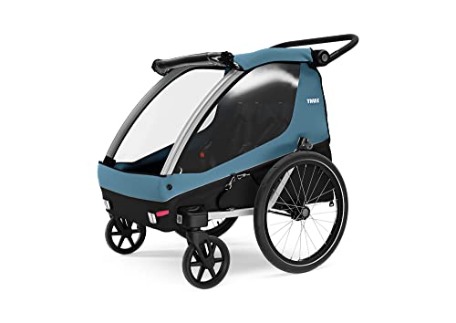 thule courier kindertransporter fahrradanhnger aegean blue