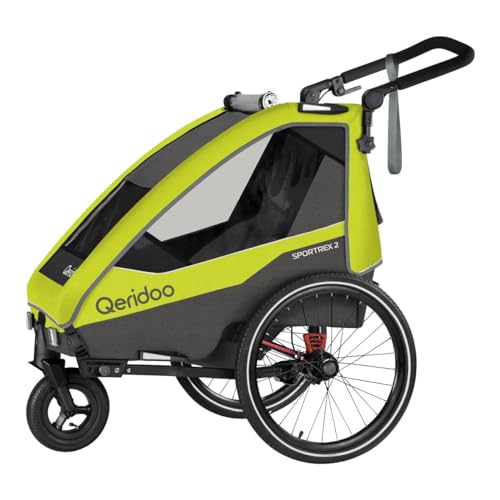 QERIDOO Fahrradanhänger Sportrex 2 Lime Green